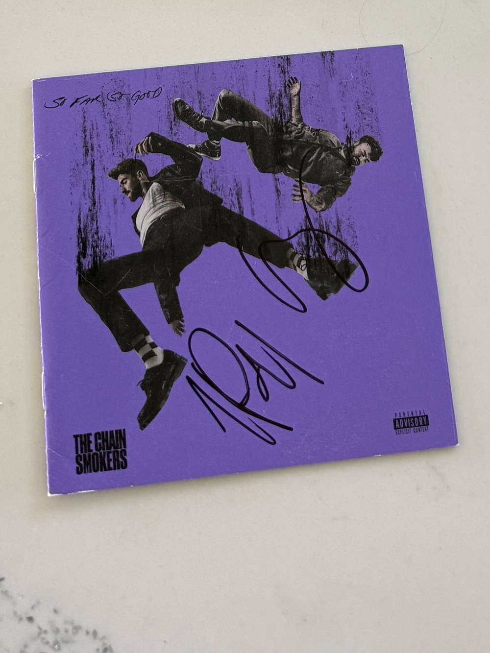 The Chainsmokers Signed Insert- Purple Cover